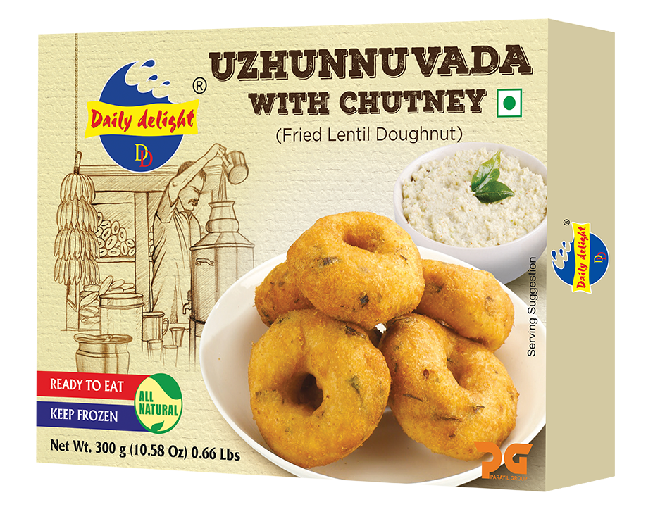 Uzhunnuvada-with-chutney.png Uzhunnuvada with Chutney - Daily Delight - 300g